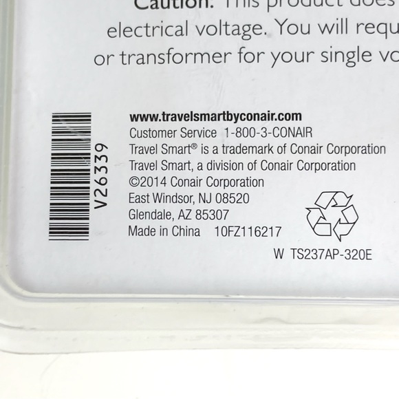 Conair Travel Smart All In One Adapter Surge Protector Model TS23TAP - Picture 10 of 10